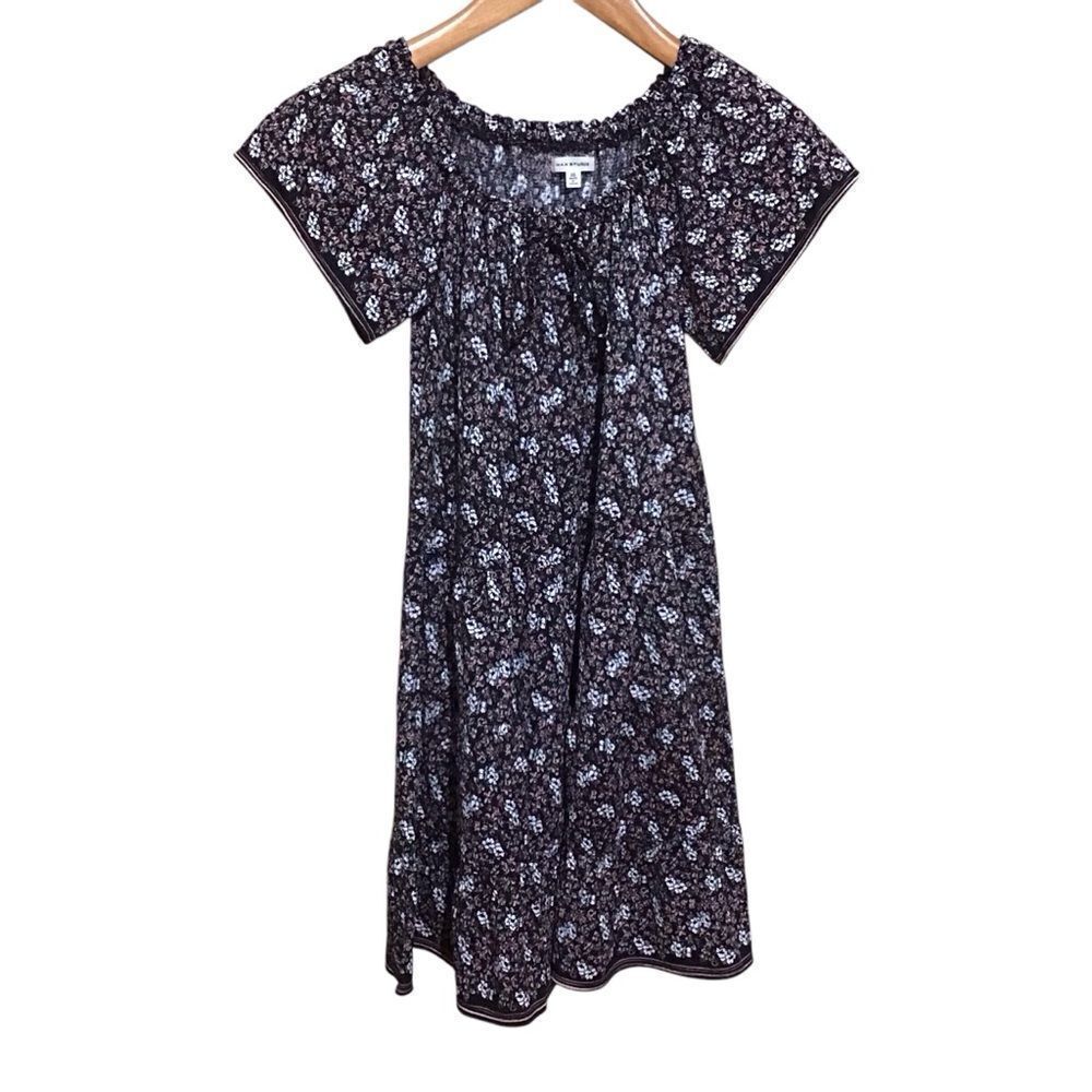 Max Studio Floral Flare Cap Sleeve Boho Dress XS